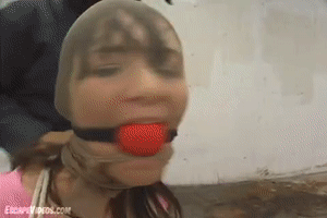 escapevideos.com - Stephanie Ball Gagged Hooded thumbnail